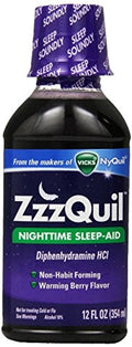Vicks ZzzQuil Nighttime Sleep Aid  Warming Berry Liquid