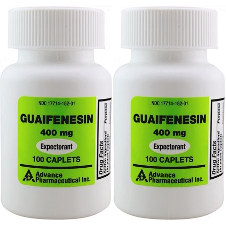 Mucus Relief Guaifenesin 400 Mg 200 Tablets Generic for Mucinex Chest Congestion Immediate Release