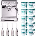 Breville BES840XL the Infuser Espresso Machine with 10 Mugs and 4 Frothers