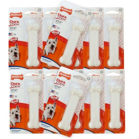 Nylabone Dura Chew Nylabone Bone Chicken Flavor BULK Regular - 12 Chews - (12 X 1 Packs)