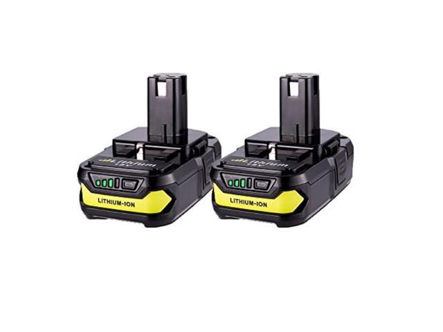 2 Pack 18v P102 Batteries  Masione 2500mah Lithium Battery for Ryobi One+ Cordless Power Tools P104 P105 P102 P103 P107 P108