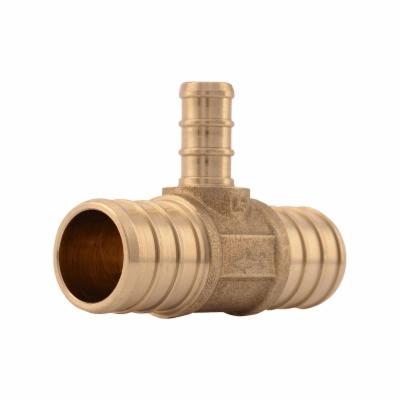 SharkBite UC417LF 3/4" X 3/4" X 3/8" Crimp Reducing Tee Brass Rough Plumbing Pipe and Fittings Tees