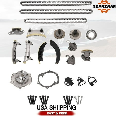 Timing Chain Kit Water Pump for 07-11 Cadillac STS 2011-2015 GMC Acadia 3.6L USA
