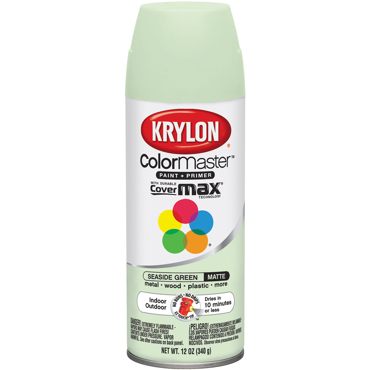 Krylon  ColorMaster  Matte  Seaside Green  Spray Paint  12 Oz.