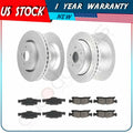 4pcs Brake Discs Rotors 8pcs Ceramic Pads for Dodge Durango 13-17 Front Rear