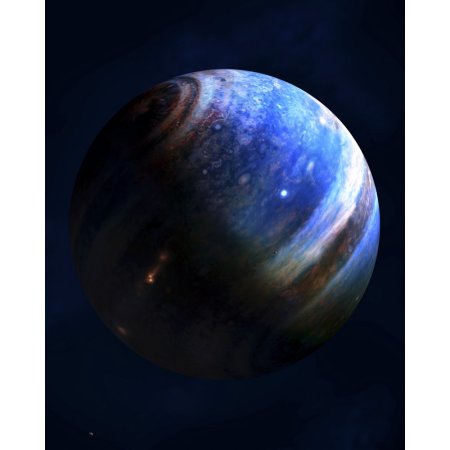 Artists Concept of an Extrasolar Gas Giant with Two of Its Many Moons Canvas Art - Fahad SulehriaStocktrek Images (13 X 16)