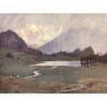 Posterazzi Wild Lakeland 1922 Blea Tarn in the Rain Canvas Art - a Cooper (24 X 36)