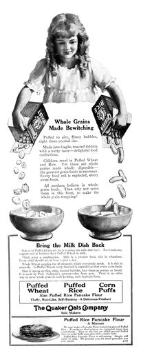 Ad Quaker Oats 1919 Namerican Advertisement for the Quaker Oats Company 1919 Stretched Canvas - (24 X 36)