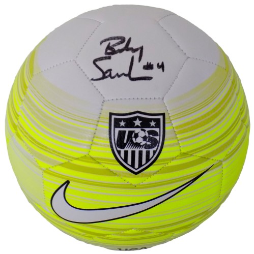 Becky Sauerbrunn Signed Authentic Team USA Nike Soccer Ball JSA