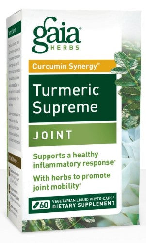 Gaia Herbs Turmeric Supreme Joint Health - Joint Support & Anti-Inflammatory Supplement - 60 Liquid Phyto-Capsules (15-Day Supply)