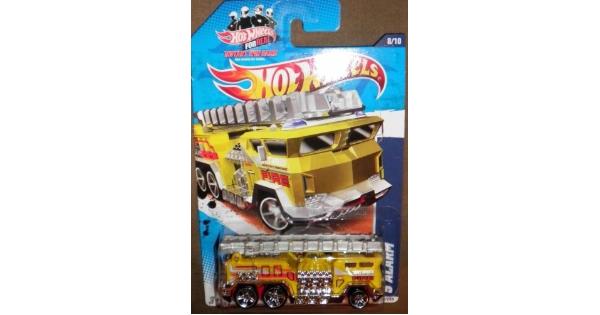 Hot Wheels 5 Alarm 2011 HW City Works Series Yellow 5 Alarm Fire Truck 1:64 Scale Collectible Die Cast Metal Toy Car Model #178/244