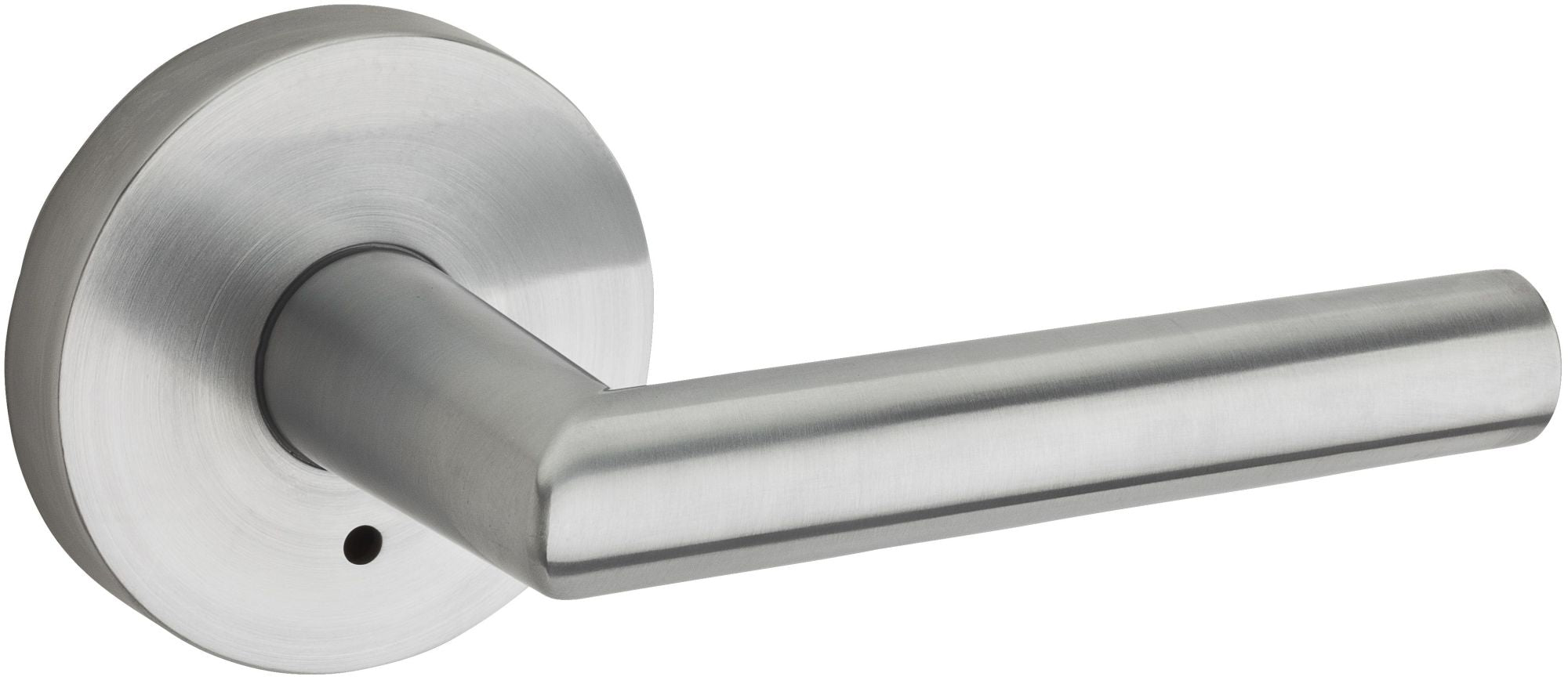 Kwikset 155MIL Milan Privacy Door Lever Set with Push Button Lock and Emergency Egress