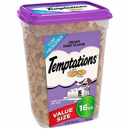Temptations Cat Treats, Creamy Dairy Flavor, 16 Oz. Tub, Makes a Great Holiday