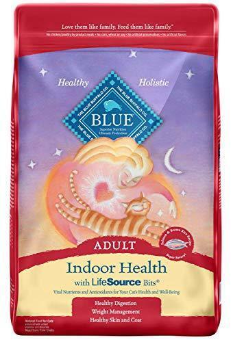 Blue Buffalo Indoor Health Natural Adult Dry Cat Food, Salmon & Brown Rice