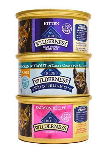 Blue Buffalo Wilderness Grain-Free Kitten / Cat Food Variety Pack Box - 3 & Wild