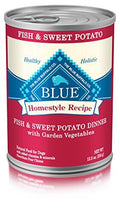 Blue Buffalo Homestyle Recipe Natural Adult Wet Dog Food, Fish & Sweet Potato of