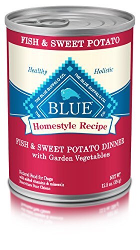 Blue Buffalo Homestyle Recipe Natural Adult Wet Dog Food, Fish & Sweet Potato of