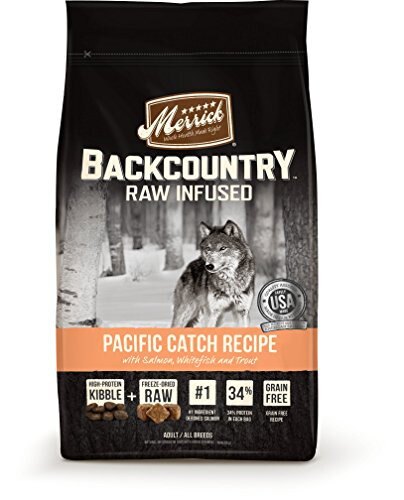 Merrick Backcountry Grain Free Raw Infused Pacific Catch Dry Dog Food, 22 Lbs.