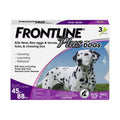 Frontline Plus Dogs Large Dog (45 to 88 Pounds) Flea Tick Treatment, 3 Doses