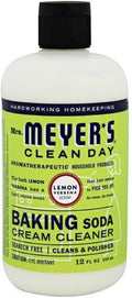 Mrs Meyers Clean Day Baking Soda Cream Cleaner, Lemon Verbena 12 Oz (Pack of 9)