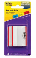 Post-it Notes Durable Filing Tabs, 2", Red, Pack of 50 Tabs