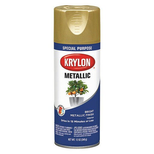 KRYLON INDUSTRIAL K01701A77 Spray Paint, Bright Gold, Gloss