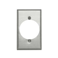 Leviton 000-83028 Single Gang Aluminum Power Outlet Receptacle Wallplate