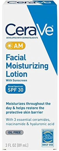 CeraVe Facial Moisturizing Lotion AM SPF 30 3 Ounce Daily Face Moisturize.