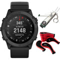 Garmin Approach S62 Ceramic Bezel W/ Black Silicone Band GPS Golf Watch & More Bundle