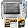 Cuisinart TOB-200WS Rotisserie Convection Toaster Oven Bundle with Home Basics 5-Piece Knife Set with Cutting Board and 1 Year Extended Warranty