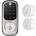 Yale Locks Assure Lock Touchscreen with Z-Wave in Satin Nickel (YRD226) + 2-Pack Smart Plug