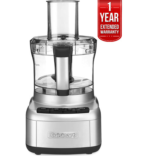 Cuisinart Elemental 8-Cup Food Processor, Silver + 1 Year Extended Warranty