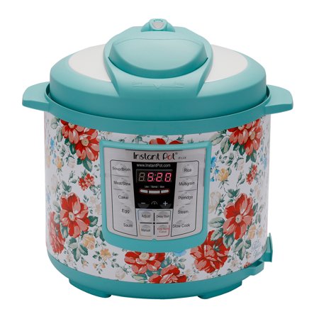The Pioneer Woman Instant Pot LUX60 6 Qt Vintage Floral 6-in-1 Multi-Use Programmable Pressure Cooker, Slow Cooker, Rice Cooker, Saute, Steamer, and W