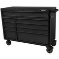 Husky Industrial 52 in. W X 21.5 in. D 9-Drawer Matte Black Tool Chest Rolling Cabinet