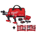 Milwaukee M18 FUEL 18-Volt Lithium-Ion Brushless Cordless Surge Impact Driver/Hammer Drill Combo Kit with Bit Set (100-Piece)