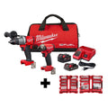 Milwaukee M18 FUEL 18-Volt Lithium-Ion Brushless Cordless Surge Impact Driver/Hammer Drill Combo Kit with SHOCKWAVE Bit Set