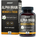 ONNIT Alpha Brain Premium Nootropic Brain Supplement  90 Count  for Men & Women - Caffeine-Free Focus Capsules for Concentration  Brain & Memory Suppo