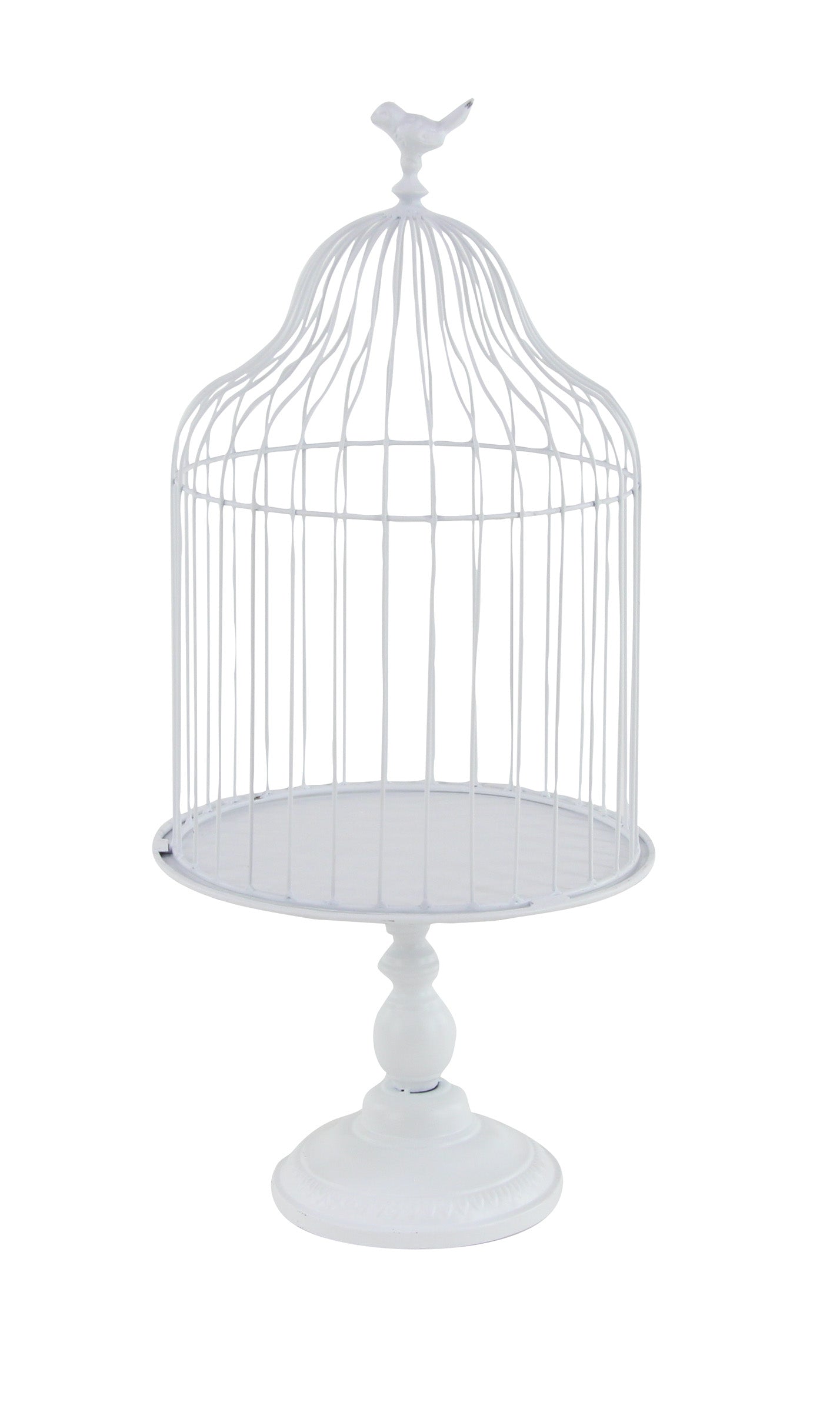 Farmhouse 28 X 13 Inch White Birdcage Metal Planter by Studio 350