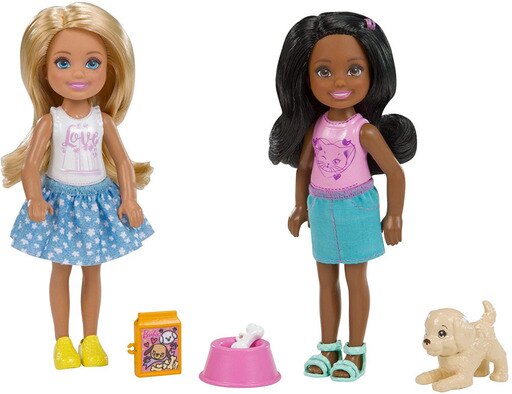 Barbie Club Chelsea Pet Doll, 2 Pack