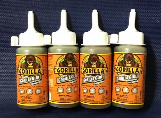 Lot (4) Gorilla Glue Multipurpose Adhesive Strong Interior/Exterior
