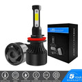 2pcs H11 CREE 4Sides LED Headlight 400W High Low Beam Bulb Kit High Power LD2011