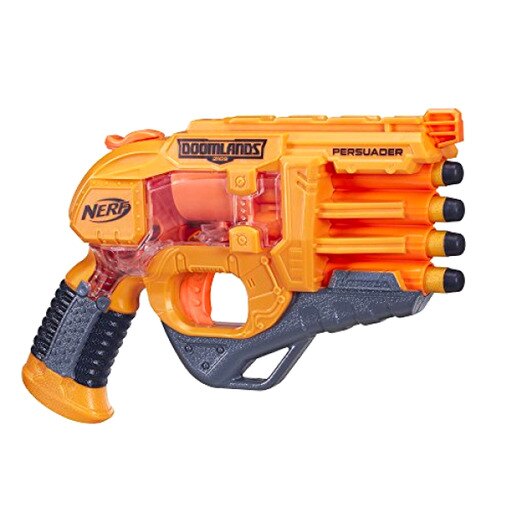 Persuader Nerf Doomlands Toy Blaster with Hammer Action and 4 Official Nerf Doo