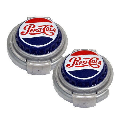 Jokari 18003P2 2 Count Pepsi Heritage Logo Soda Can Pump and Pour,