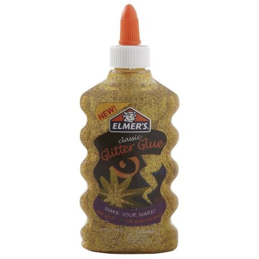 Elmers Washable Glitter Glue - Gold - Gold