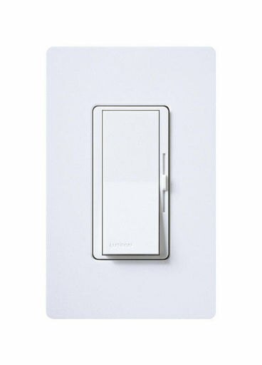 Lutron Diva White 600 Watts Slide Dimmer Switch 1 Pk