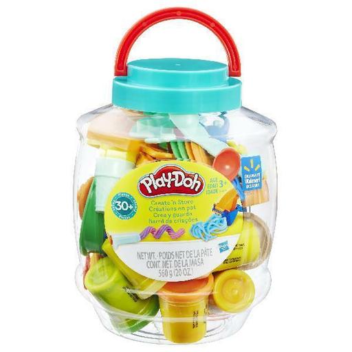 Play-Doh Create N Store Bucket with 10 Cans of Dough & 30+ Tools, 20 Oz