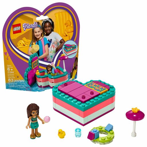 LEGO Friends Andreas Summer Heart Box 41384 Building Set (83 Pieces)