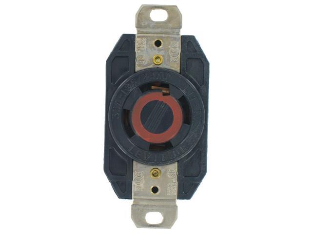 V-O-Max Locking Outlet Receptacle, No 065-2710, Leviton Mfg Co, 3PK