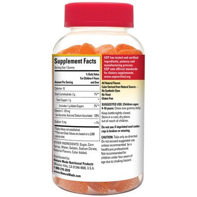 Nature Made Kids First Vitamin C Gummies  Helps Support the Immune System (180 Ct.)